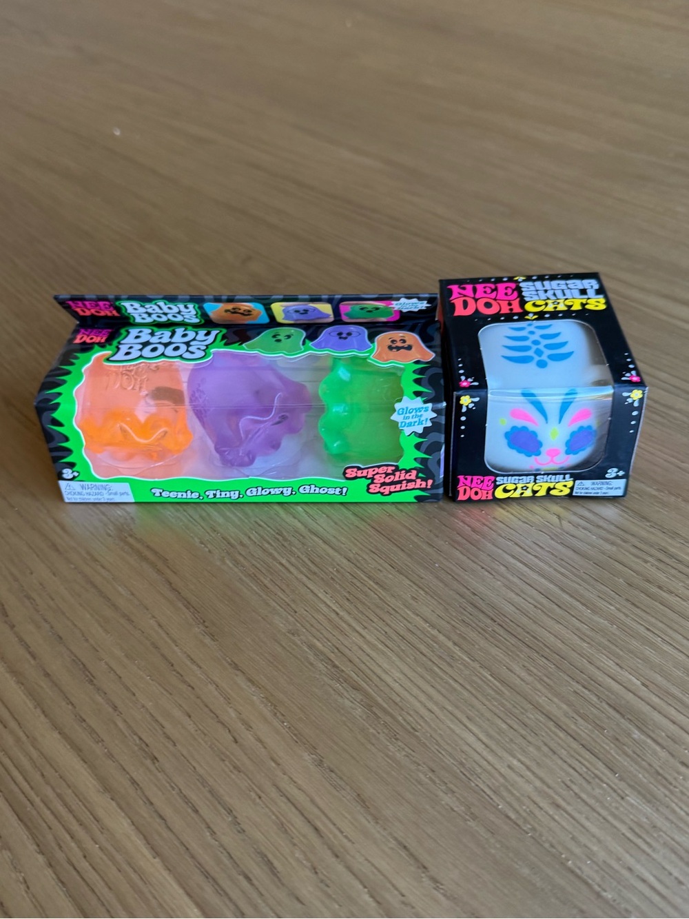 👻💀🎃NeeDoh Baby Boos + Sugar Skull Cat Set 🧙‍♀️🕷️